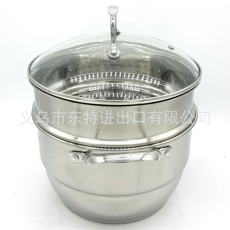 Factory direct sales of new type of soup pot, non-magnetic thickened double-base soup steamer, multi-functional pot, sanding double-layer Korean-style gift pot Application Scenario