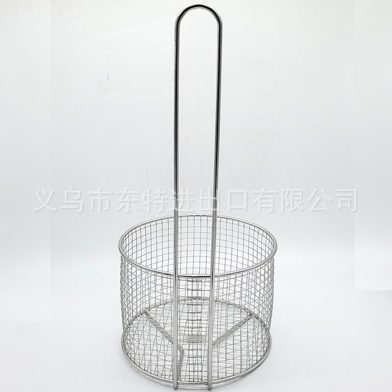 Factory direct sales of stainless steel oil-frying baskets, American fast food, French fries, fried chicken, oil-draining spatula, hamburger oil-draining baskets Application Scenario