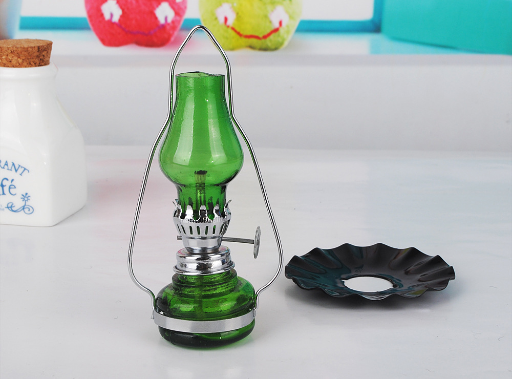 煤油灯玻璃灯情侣灯油灯油燈煤油燈台式玻璃油灯煤油灯2白底实物图