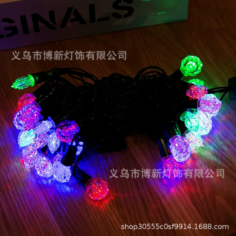 Cross-border sales of foreign trade Christmas lights beaded LED lights string outdoor waterproof wholesale decorative lights pendant