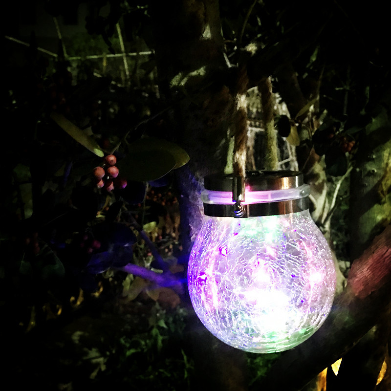 Cross-border outdoor solar glass bottle lamp, street lamp, copper wire lamp, crack solar outdoor special decoration, camping undefined