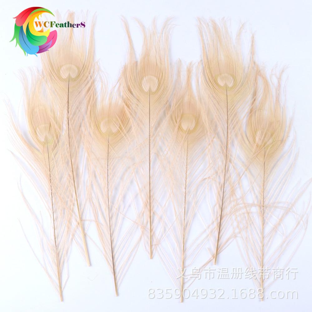 温册厂家直销天然孔雀羽毛DIY家居花瓶装饰婚庆道具新娘胸花材料详情图6