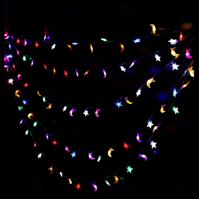 Wholesale of led popular star lights, moon color lights, curtain lights, outdoor courtyard pedestrian street decoration, and starry sky lights undefined