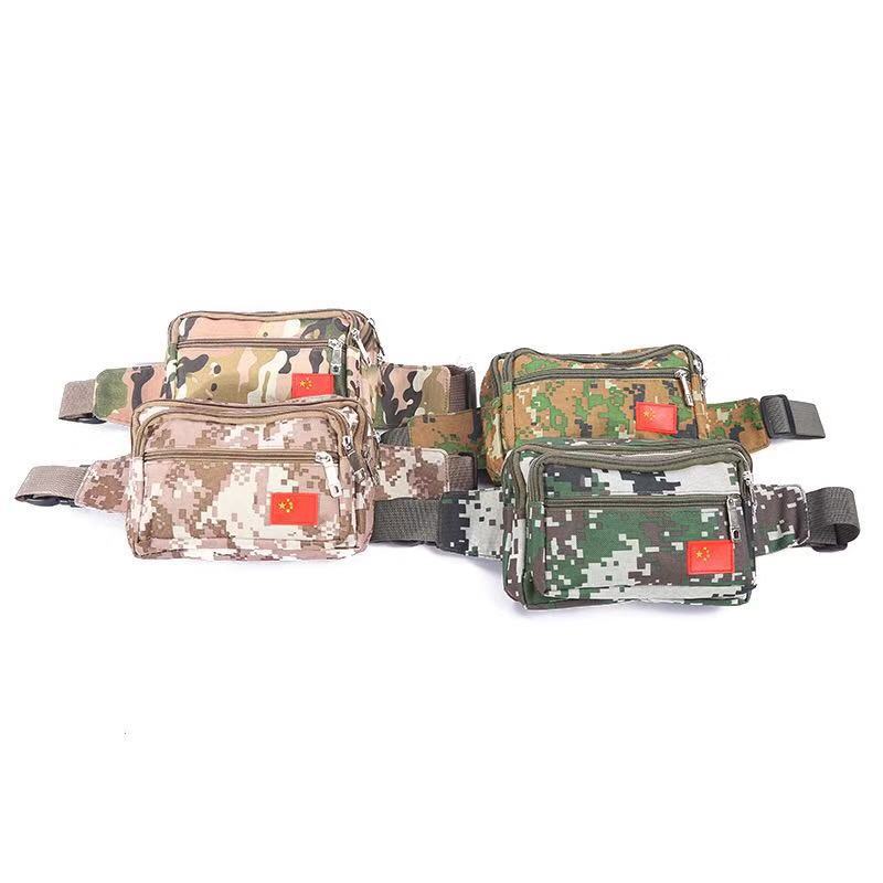 2019 New Outdoor Sports Camouflage Belt Men's And Women's Multi-Functional Large Capacity Wear-Resistant Wallet Nylon Cloth Cash Register Bag Item Picture