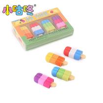 Popsicle cartoon eraser creative cute children's gifts primary school stationery prizes kindergarten gifts