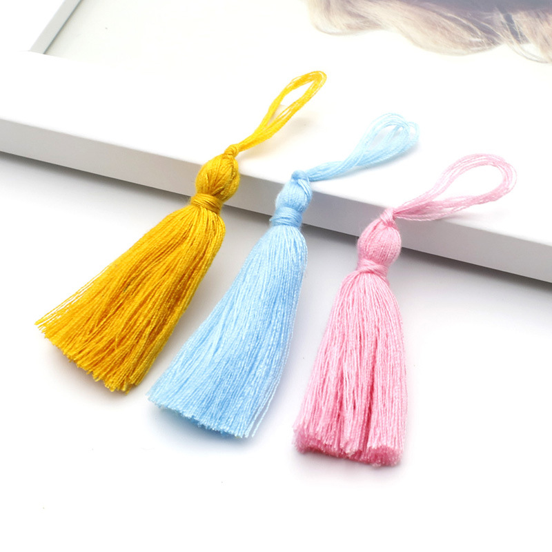 Spot Antique Tassel Hanging Tassel Polyester Cotton Cotton Thread Clothing Decoration Tassel 3.5Cm Tassel Long Small Tassel Wholesale Customization
