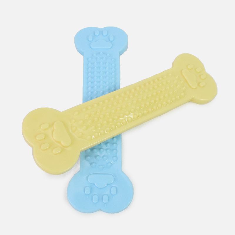 Pet products Macaron flat bone head pet molar bite toy dog educational toy a hair replacement Application Scenario