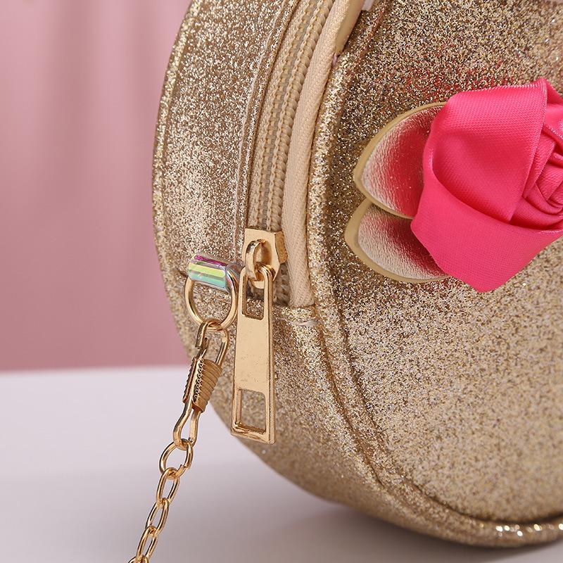 Cadena cross body bolsa redonda unicornio flor un hombro cross body bolsa cremallera cartoon cute Application Scenario