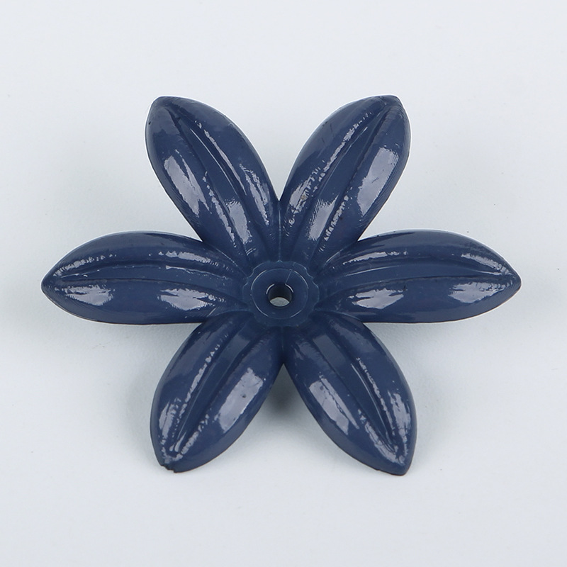 Autumn and winter color mid-hole five-petal spray-painted flower diy factory direct sales hair accessories, hairpins, ancient ornaments, versatile accessories, flower petals wholesale undefined