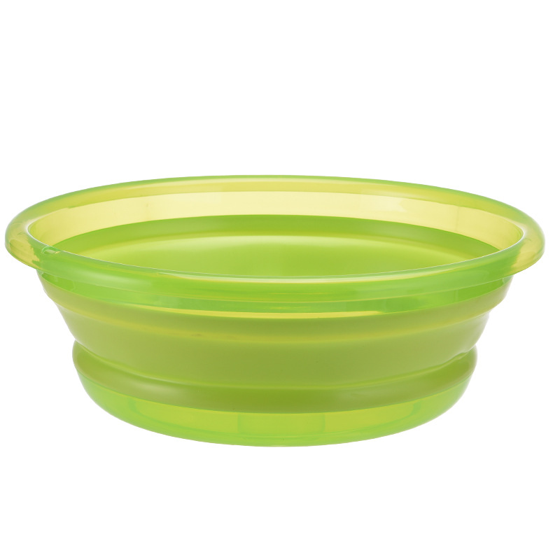 Portable Japanese basin, folding and thickening, large, medium and small washbasin, household laundry basin, travel laundry basin, children's plastic basin undefined