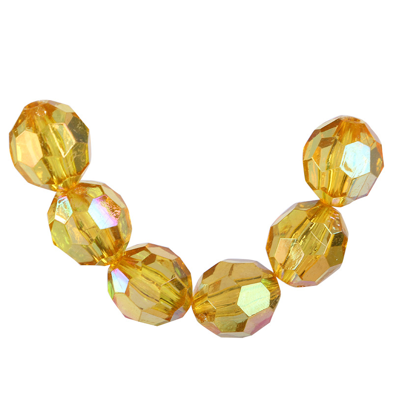 Acrylic 13*14mm straight hole corner bead hair accessories, hair tie accessories, diy loose bead material jewelry accessories, simple wholesale Item Picture