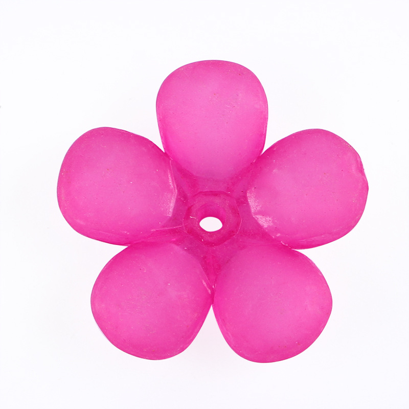 Ancient-style palace flower bridal hair accessories, hairpins, DIY accessories, acrylic frosted flower jelly, white plum blossom beads undefined