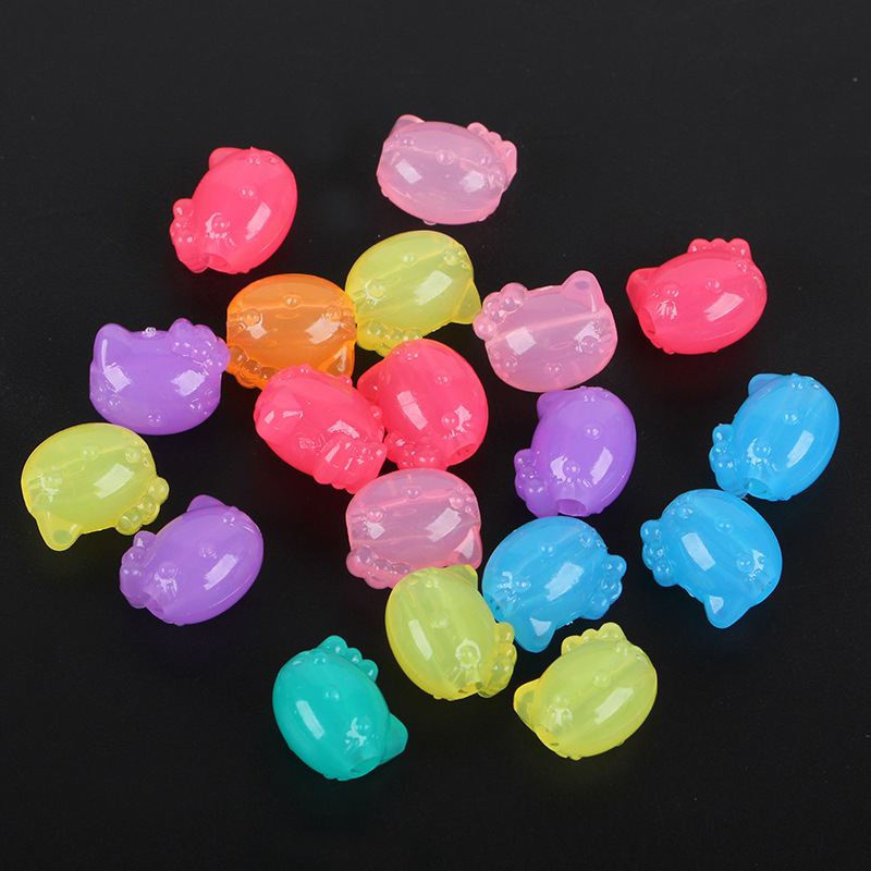 Simple and versatile hair accessories and hair strings, acrylic five types of jelly beads, diy handcrafted loose bead materials undefined