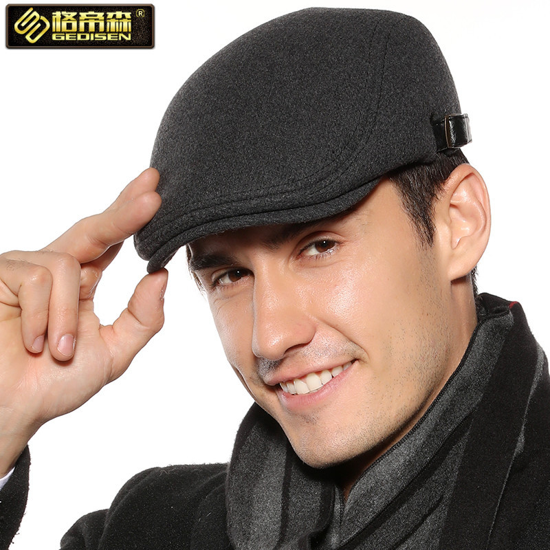 可调节/毛呢/贝雷帽男细节图