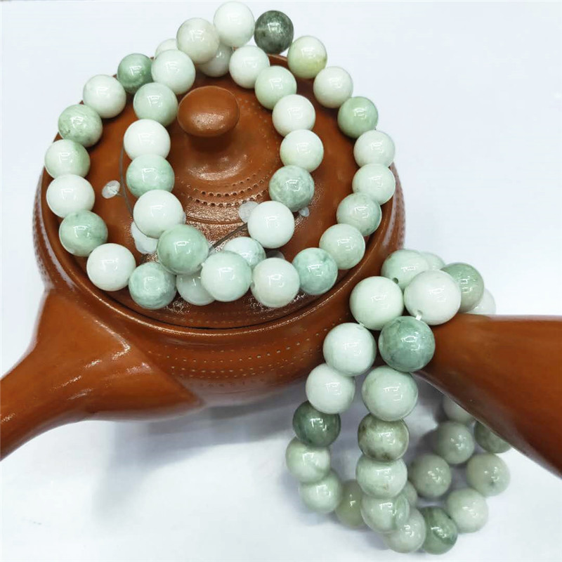 Wholesale of new trendy jewelry natural Tianqing jade bracelets, DIY beaded Maotian jade bracelets, factory direct sales Specification image