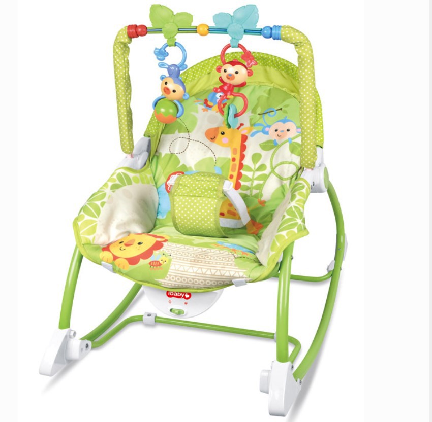 工厂直销婴儿摇椅震动摇椅宝宝安抚椅 多功能婴儿躺椅摇床 玩具床跨境图
