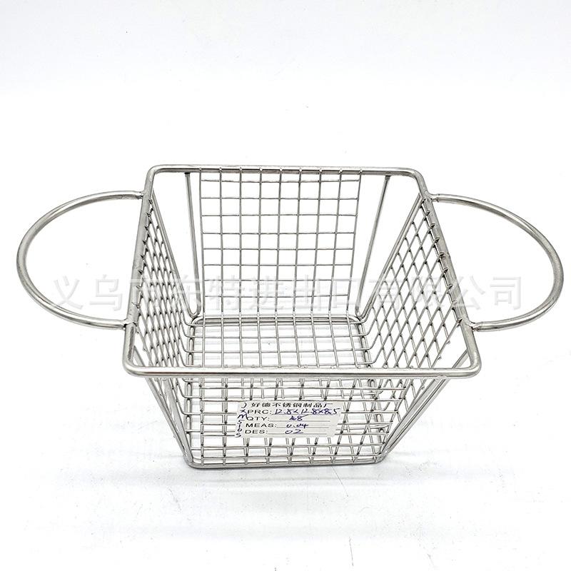 Factory direct sales of stainless steel frying baskets and sieves, French fries frying baskets, deep-frying baskets, filters and sieves, snack and pastry baskets and frames undefined