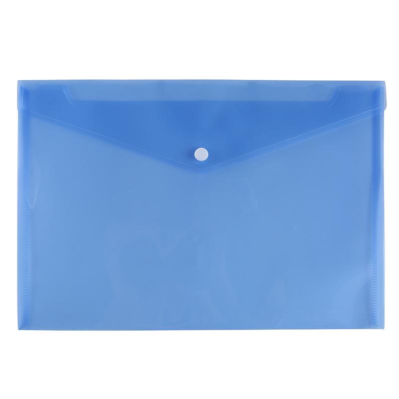 Transparent PP plastic button 209 file bag, A4 document archive, conference ticket bag, printed and customized 12-piece set details Picture