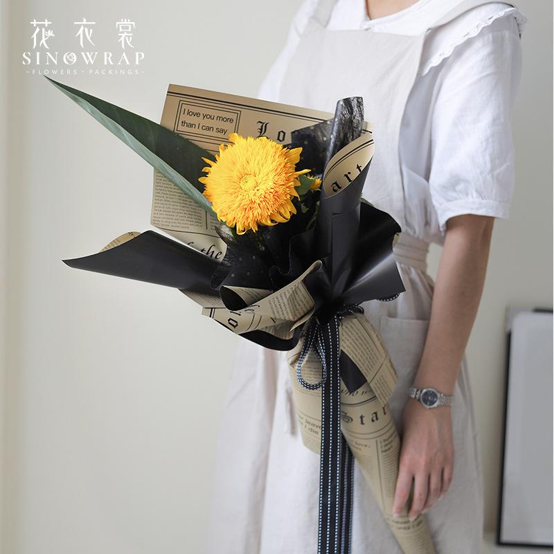 鲜花包装实物图