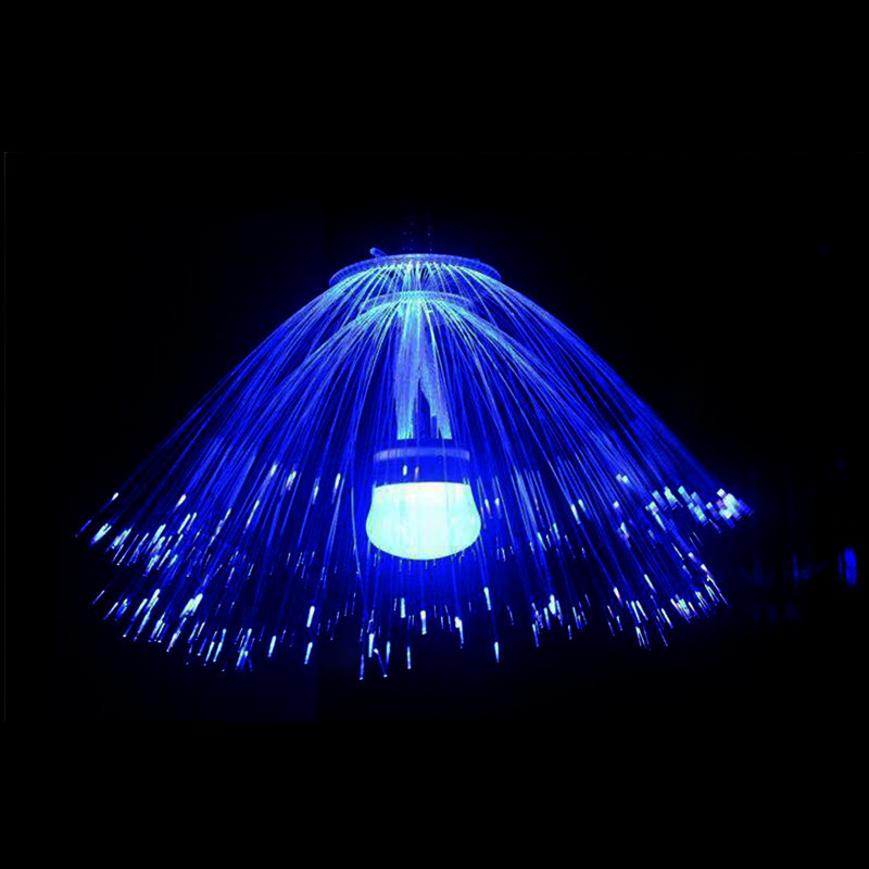 Cross-border supply LED optical fiber jellyfish light, double-layer seven-color gradient outdoor tree hanging decorative shaped light, Internet celebrity ins50cm220v round plug