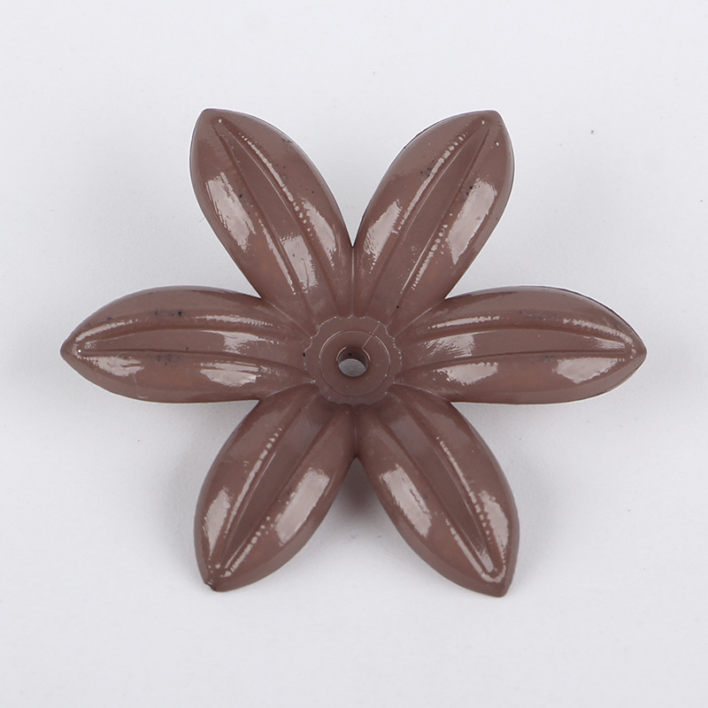 Autumn and winter color mid-hole five-petal spray-painted flower diy factory direct sales hair accessories, hairpins, ancient ornaments, versatile accessories, flower petals wholesale undefined