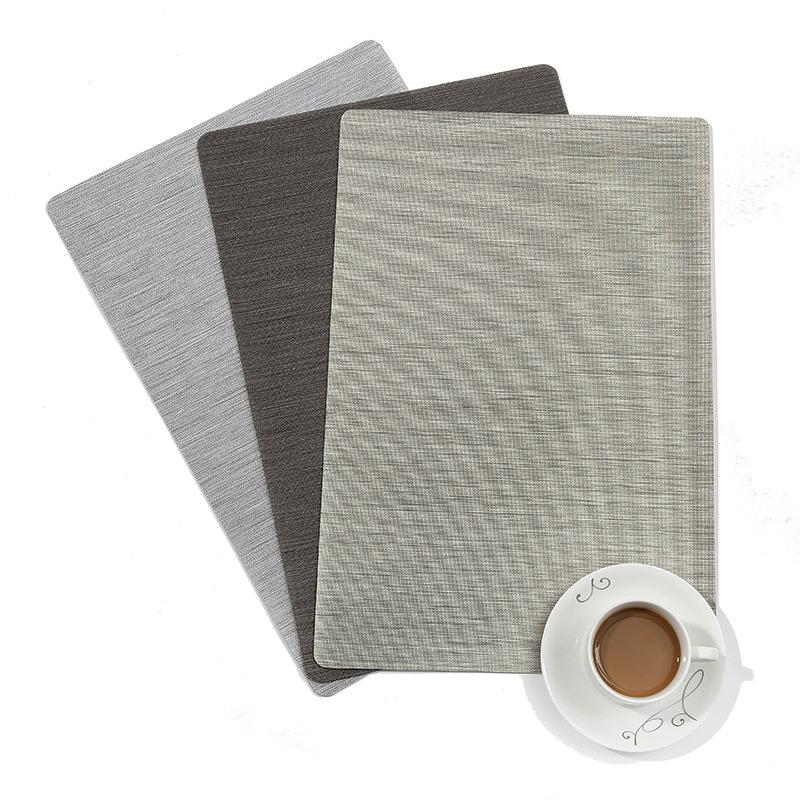 pvc environment-friendly plastic table mat household items non-slip insulated placemat hotel placemat waterproof Western placemat wholesale thumbnail
