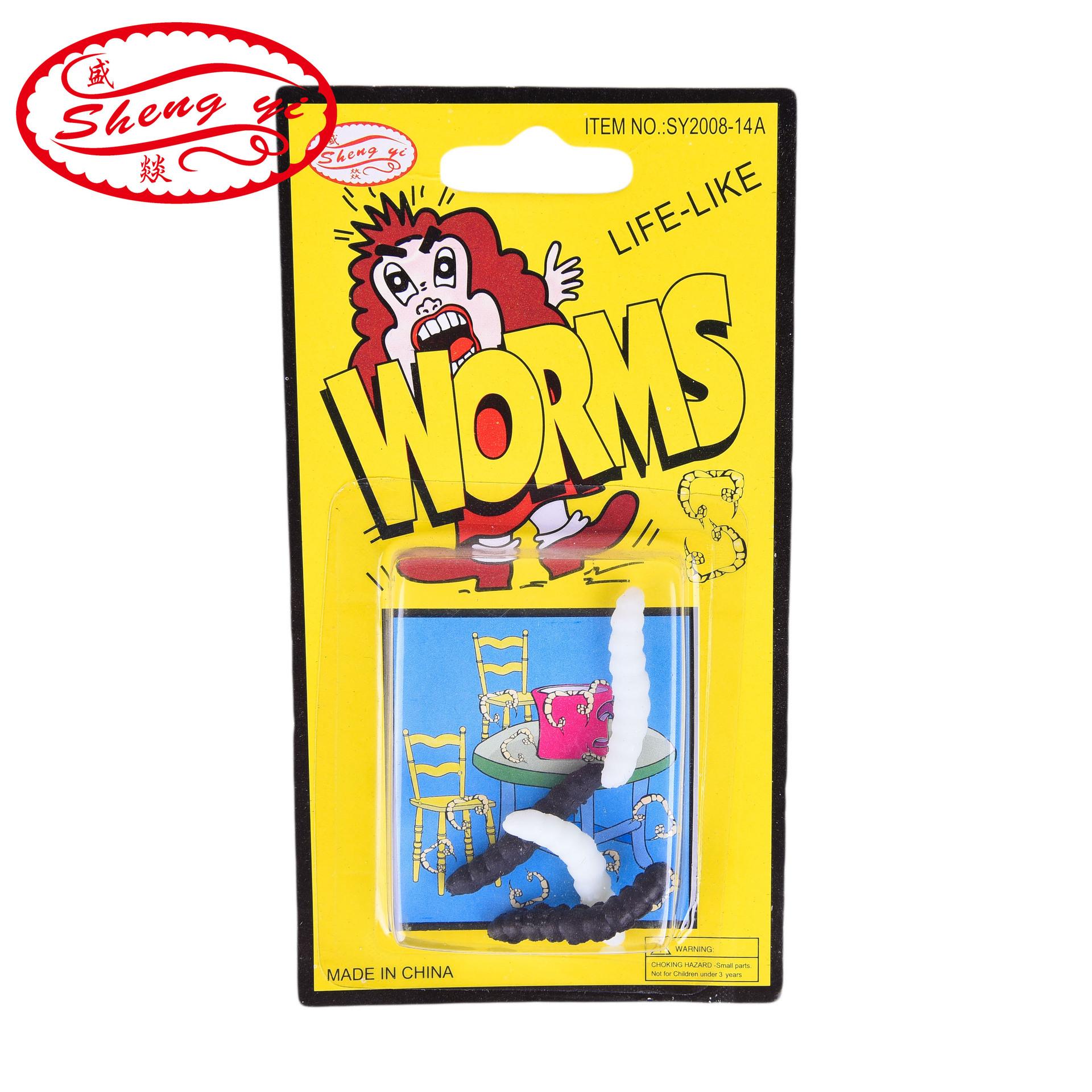Cross-border prank and prank simulation insect toys, novel and unique prank night light maggot cockroach toys Item Picture