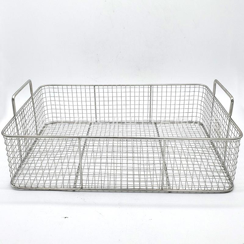 Factory direct sales of stainless steel oil-frying baskets, American fast food, French fries, fried chicken, oil-draining spatula, hamburger oil-draining baskets Specification image