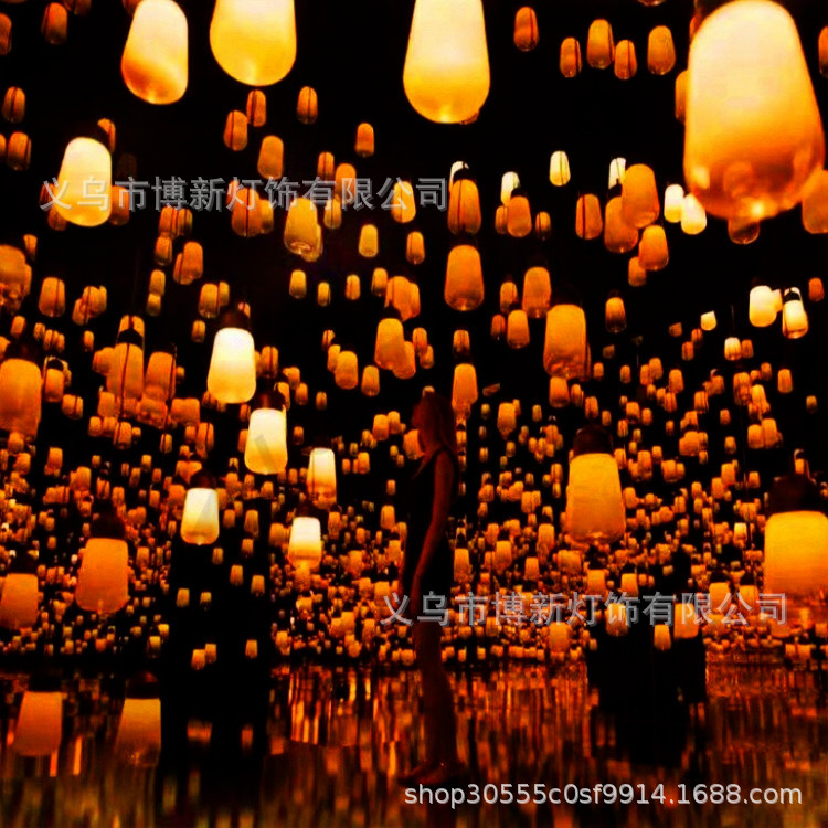 Cross-border supply breathing lights, landscape lights, LED seven-color color-changing waterproof decorative items, simple forest style details Picture