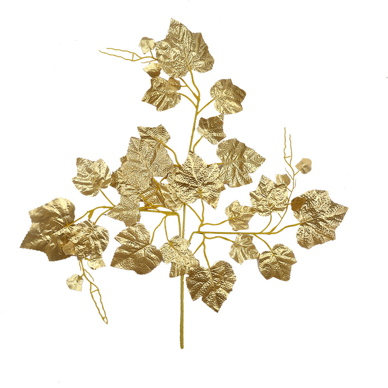 Artificial banyan tree, grape branches, tactile laminated plastic, artificial branches, green plant leaves, maple leaves, ginkgo leaves, mango leaves and branches Item Picture