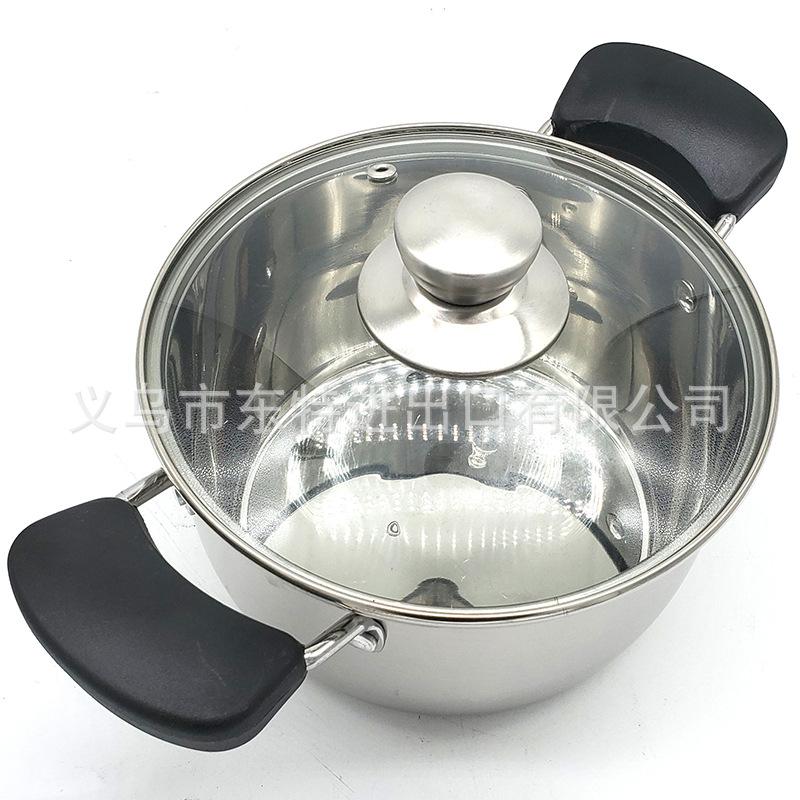 Factory direct sales of 4-piece sets of stainless steel soup POTS, 18-24cm sets, for export. Household multi-purpose soup POTS and gift POTS Application Scenario