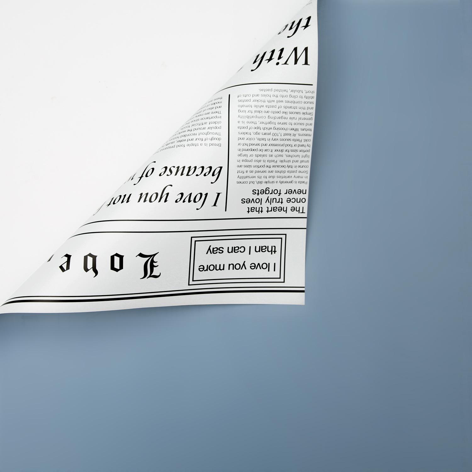 花衣裳花束包花纸塑料防水鲜花包装花艺材料双面双色英文欧雅纸童话详情图20