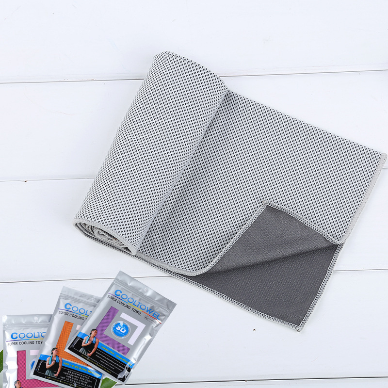 Two-color cold towel ice towel, summer cooling ice towel, quick-drying sports towel, cool towel customized with logo printing Specification image