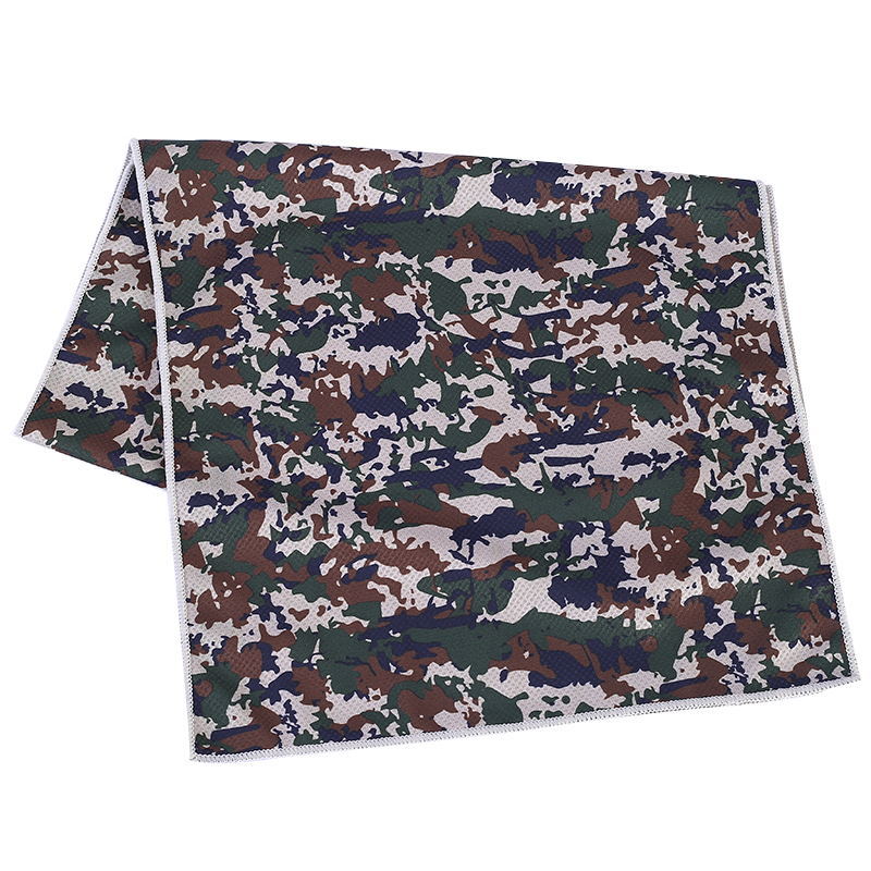 Amazon cross-border cold towel camouflage print cooling towel, outdoor quick-drying sports towel, cooling ice towel Specification image