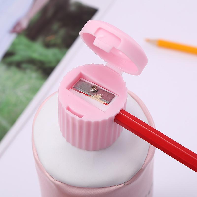 Customizable cute cartoon creative unicorn pen case with pencil sharpener and toothpaste shape, large-capacity storage stationery bag details Picture