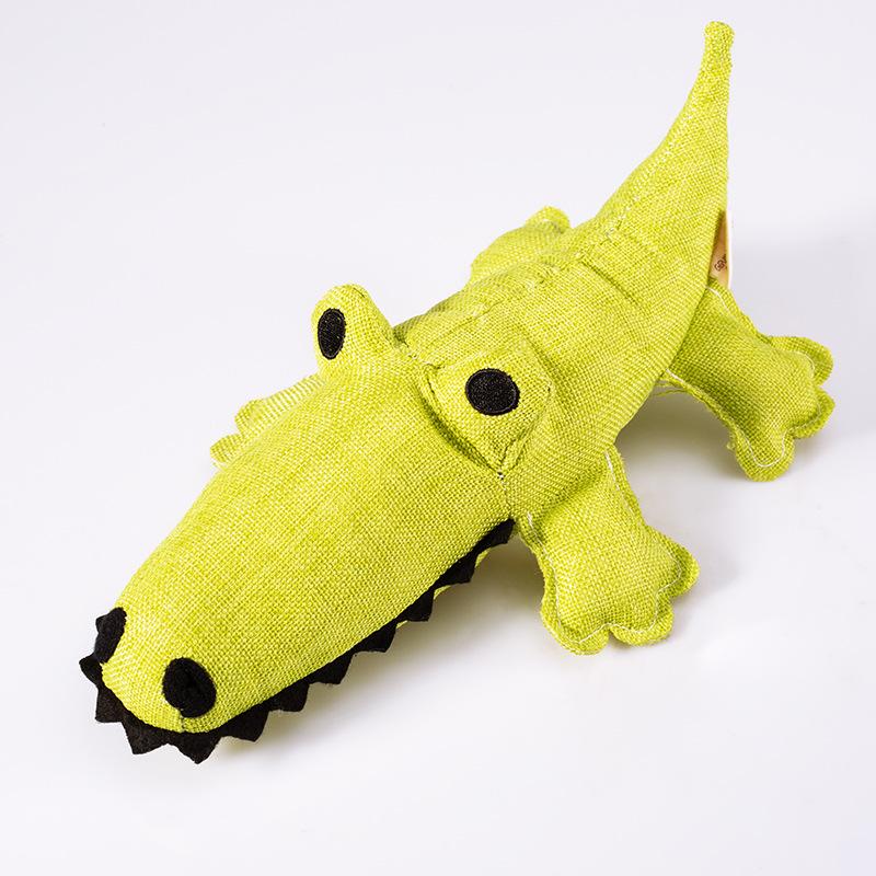 Factory direct sales bite resistant pet toy cotton cloth with sound crocodile dog decompression tool a hair undefined