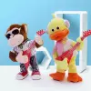 Electric plush toys, cool guitar duck, little yellow duck playing Musical Instruments Application Scenario