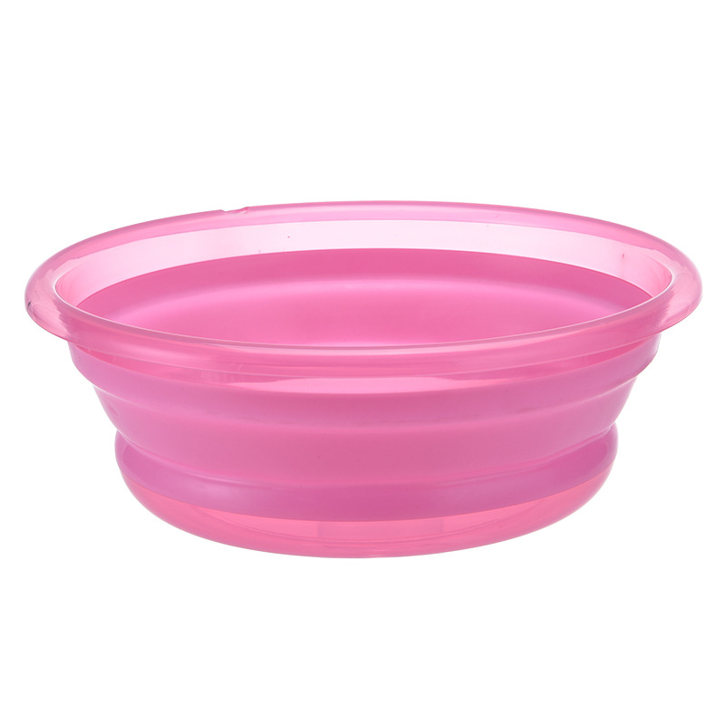 Portable Japanese basin, folding and thickening, large, medium and small washbasin, household laundry basin, travel laundry basin, children's plastic basin undefined