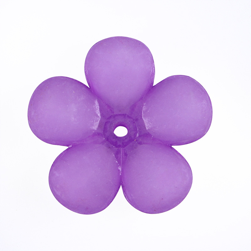 Ancient-style palace flower bridal hair accessories, hairpins, DIY accessories, acrylic frosted flower jelly, white plum blossom beads undefined