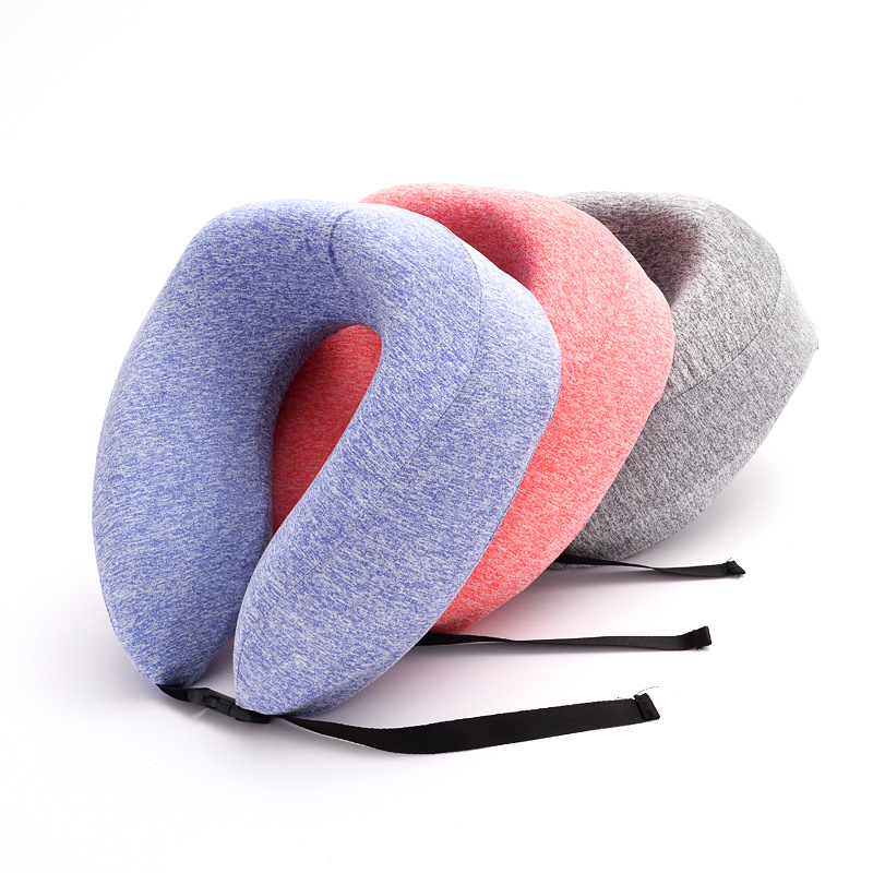Custom U-Shaped Pillow Memory Cotton Slow Rebound Nap Pillow Neck Support Portable Travel Pillow Neck Creative Neck Pillow Wholesale details Picture