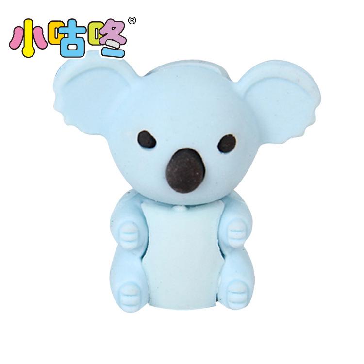 Small Codong Korean student school supplies small set of animal eraser stationery prizes wholesale 3010-02 thumbnail