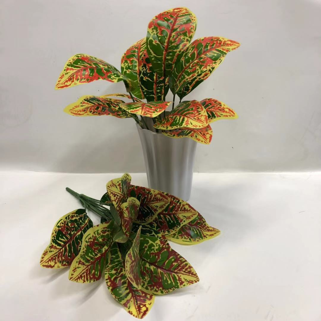 Simulated bird's nest fern, magnolia leaf, simulated plant wall accessories, DIW small bonsai, green plants, hand-felt leaves, Brazilian wood