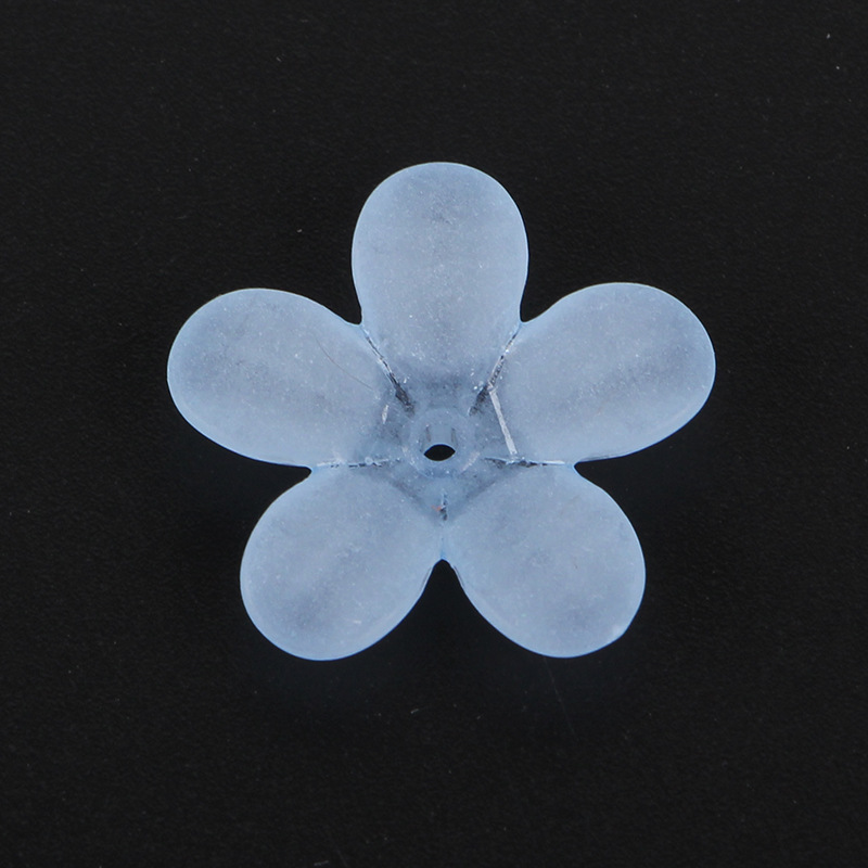 Factory direct sales of new frosted flower through-hole scattered beads material, sweet and fresh acrylic diy handcrafted undefined