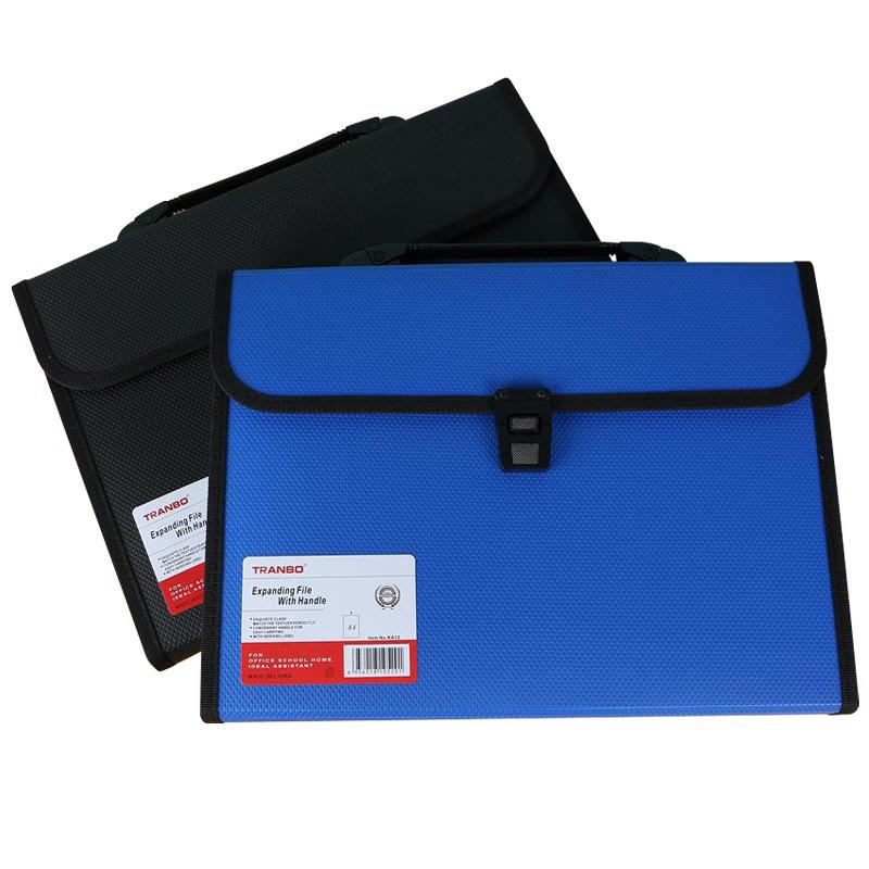 Hand-held knitted a4 organ bag, 13-layer multi-layer folder, large-capacity test paper holder for students, office file bag Item Picture