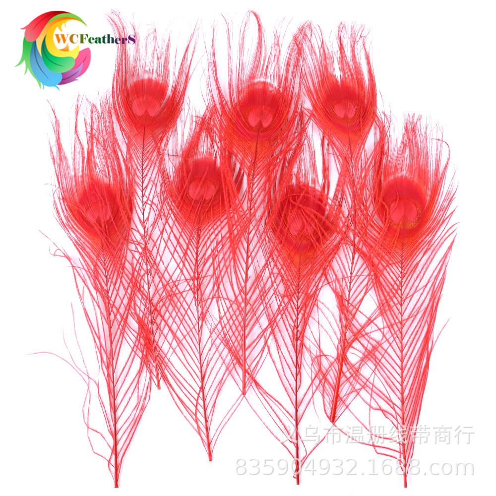 温册厂家直销天然孔雀羽毛DIY家居花瓶装饰婚庆道具新娘胸花材料详情图7