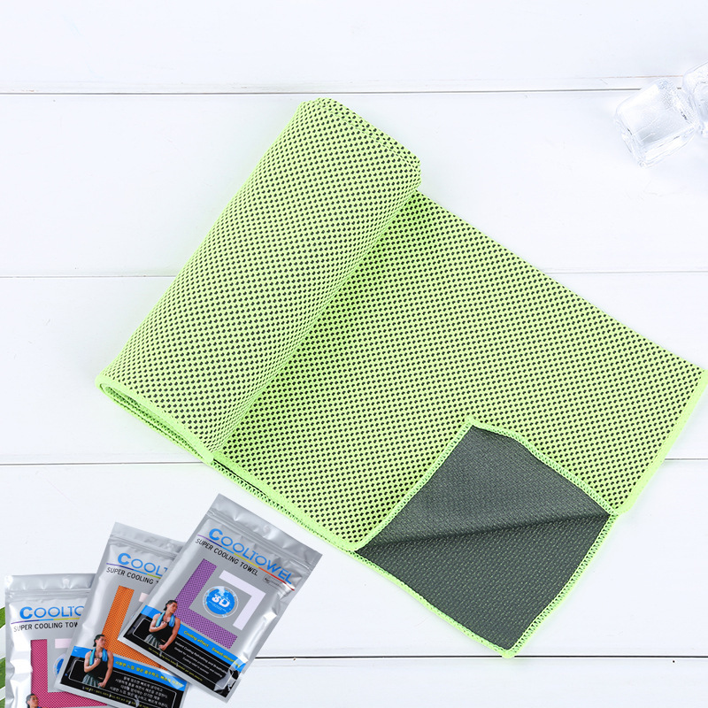 Two-color cold towel ice towel, summer cooling ice towel, quick-drying sports towel, cool towel customized with logo printing details Picture