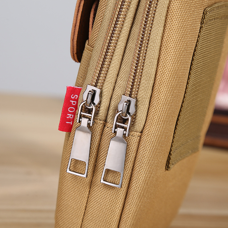 Hot Fashion Oxford Cloth Mobile Phone Bag Male Multi-Functional Mobile Phone Cover Wear Belt Mobile Phone Bag Gift Customization Wholesale Specification drawing