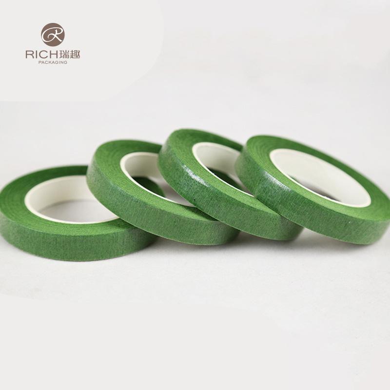 瑞趣鲜花胶带批发 军绿色胶带 包花专用胶带绿胶布