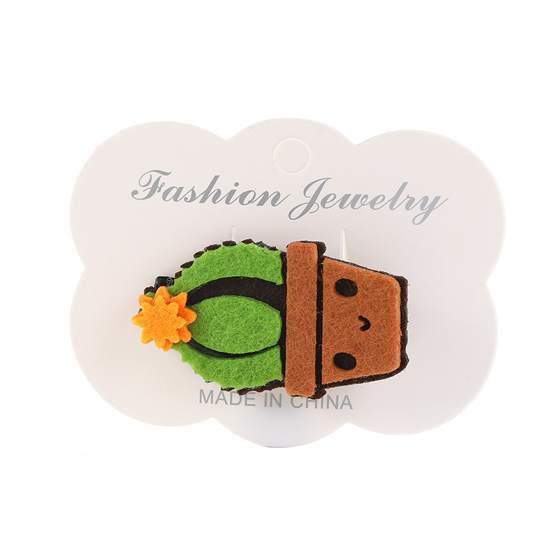 Factory direct supply of Korean version simple, fashionable and cute fruit hair clips, eco-friendly resin children's straight clips, BB clips wholesale Item Picture