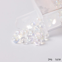 PRECIOA Czech imported glass Rice Beads 3x6 transparent color peanut beads handmade DIY material accessories 10g bottle